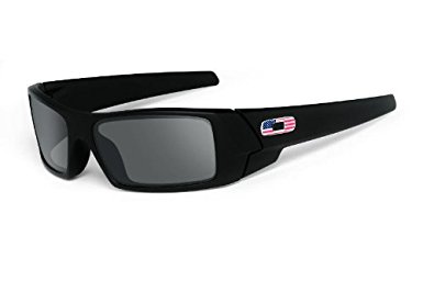 Oakley Military SI Gascan Sunglasses Matte Black ~ Grey