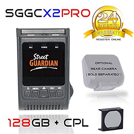 Street Guardian SGGCX2PRO Sony IMX-291 Exmor-R Sensor, WDR, USB/OTG Android Card Reader   GPS   CPL Filter