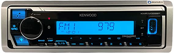 Kenwood KMR-M328BT Marine Digital Media Receiver with Alexa and Built in Bluetooth (Does NOT Play Cd's)