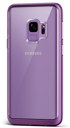 Galaxy S9 Case :: VRS :: Transparent Crystal Thin Cover :: Clear Slim Fit :: Hard Drop Protective Bumper for Samsung Galaxy S9 (Crystal Bumper - Lilac Purple)