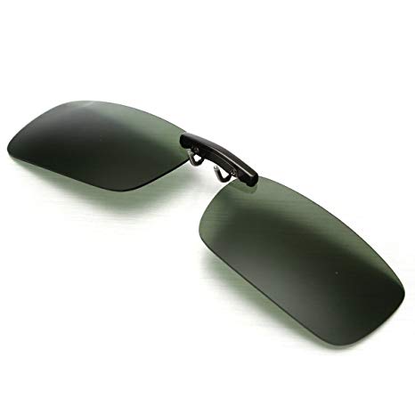 OUTERDO Polarized Aviator Clip-on Sunglasses Driving Fishing Outdoor Sports (Small Clip)