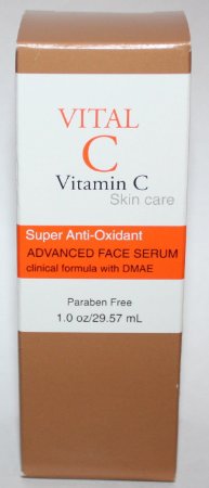 Vital C Vitamin C Super-anti-oxidant Advanced Face Serum with Dmae 1oz