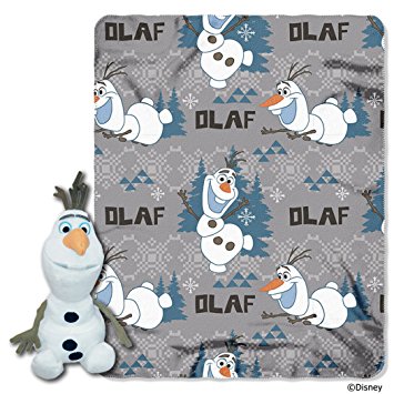 The Northwest Company Disney's Frozen Olaf Character Plush and Fleece Throw Set