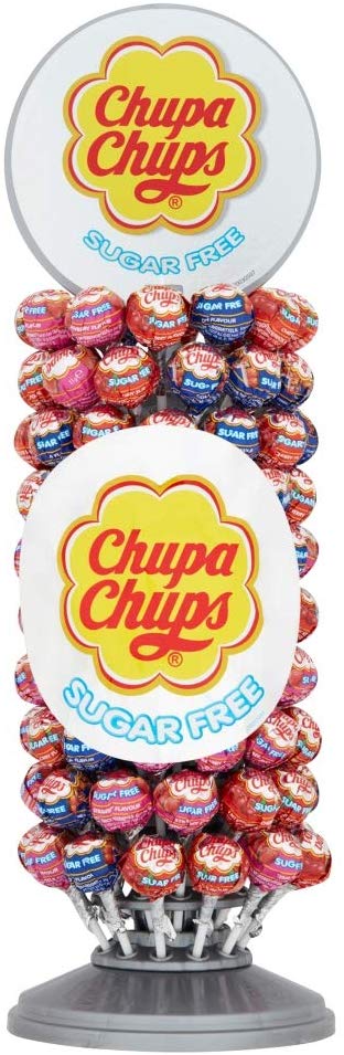 Chupa Chups Sugar Free Carousel of 120 Lollipops, 1.320 kg