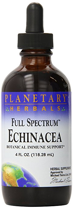 Planetary Herbals  Echinacea Fresh Herb Extract, Full Spectrum , 4 fl oz (118.28 ml)