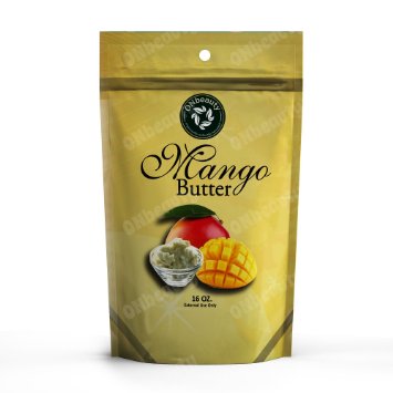 Mango Butter - 16oz Use for Lotion Cream Oil Lip Balm Stick or Body Butter