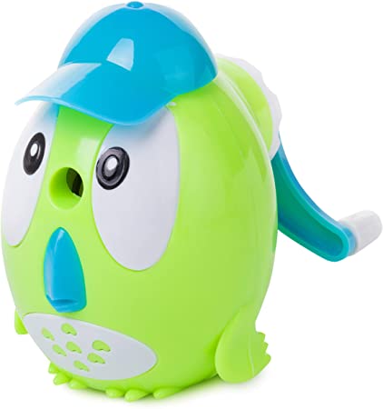 Mr. Pen- Pencil Sharpener, Owl Shaped Sharpener with Hat, Pencil Sharpener for Kids, Pencil Sharpener for Colored Pencils, Pencil Sharpener Manual, Cute Pencil Sharpener, Fun Pencil Sharpener