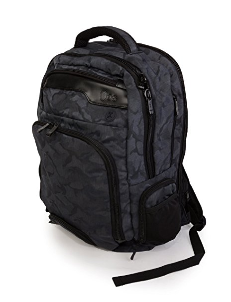 Jambag Powerbag Backpack by Que: Bluetooth Speakers, Charging Station, Protected Laptop Sleeve. Hidden Valuables Pocket. Perfect for Travel (Camouflage)