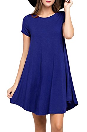 VIISHOW Women's Swing Dress Casual Loose T-Shirt Dress