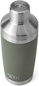 YETI Rambler 20 oz Cocktail Shaker, Stainless Steel, Vacuum Insulated, Camp Green