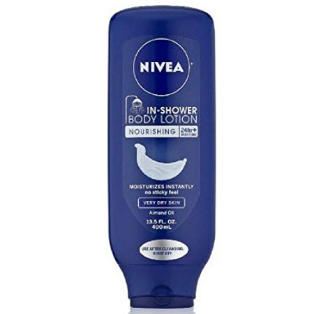 NIVEA In-Shower Body Lotion Nourishing 13.5 oz(Pack of 2)