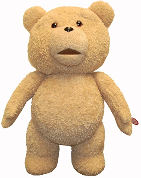 Ted 16" Plush with Sound & Moving Mouth, R-Rated, 5 Phrases (Explicit Language)