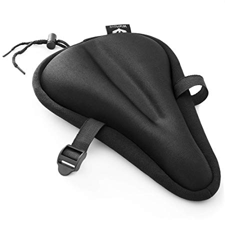 WizMove Gel Bike Seat Cover, Most Comfortable and Efficient Bicycle Saddle Cushion Cover for Men Women and Children
