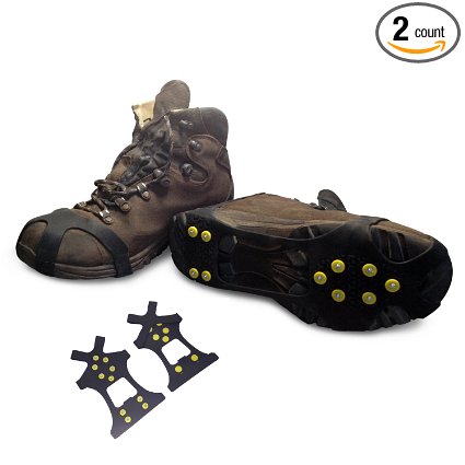 Snow Ice Traction Shoe Walking Running Cleats Rubber Anti No Slip Grip Spikes