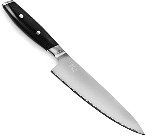 Yaxell Mon 8" Chef's Knife - Made in Japan - VG10 Stainless Steel Gyuto with Micarta Handle