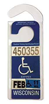 Handicap Placard Hanger by DBROTH