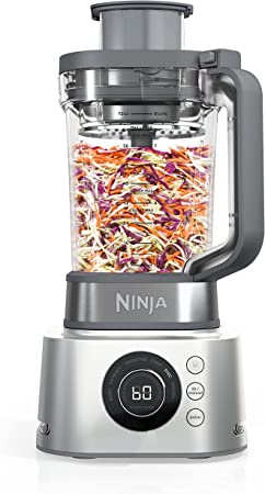 Ninja SS400C Foodi Power Blender Ultimate System with XL Smoothie Bowl Maker and Nutrient Extractor, Silver, 72oz