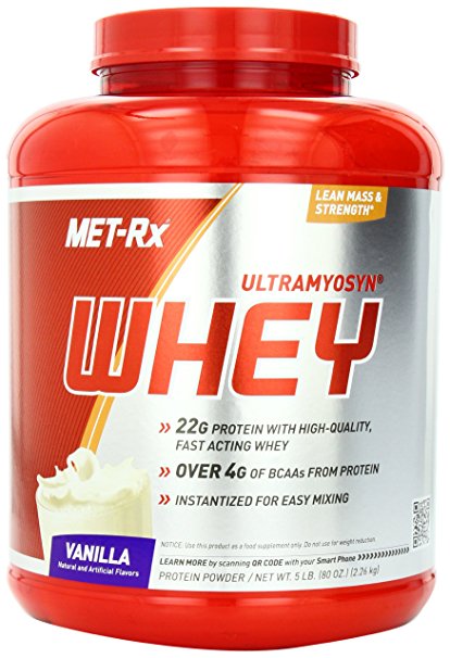 MET-Rx Ultramyosyn Whey, Vanilla, 5 Pound