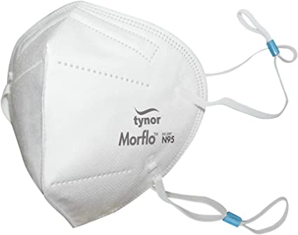 TYNOR Morflow KN95 Mask - Set of 3(Respirator,Comfortable,High Filtration)-Universal Size