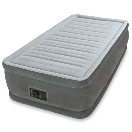 Intex Comfort Plush Elevated Dura-Beam Airbed, Bed Height 18", Twin