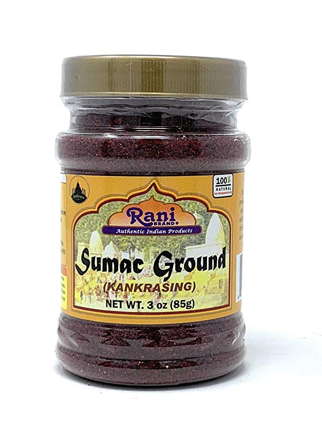 Rani Sumac (Sumak) Spice Ground Powder 3oz (85g) ~ All Natural, Salt-Free | Vegan | No Colors | Gluten Free Ingredients | NON-GMO