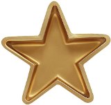 Creative Converting Plastic Star Shaped Serving Tray Gold