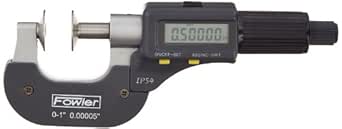 Fowler 54-860-301-0, IP54 Digital Disc Micrometers with 0-1"/25mm Measuring Range