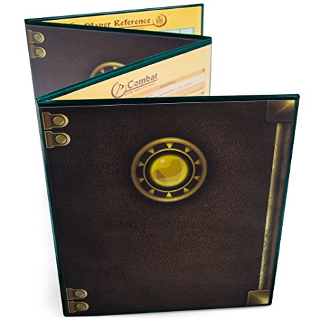 The Master's Tome 4-Panel Customizable GM Screen with Free Inserts by Stratagem (Green)