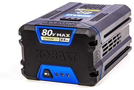Kobalt 80-volt 2.5-Amp Hours Rechargeable Lithium Ion Cordless Power Equipment Battery KB 2580-06