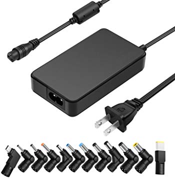 [Ultra Slim] Outtag 65W Universal Laptop Charger AC Power Adapter for MacBook Pro HP Dell Lenovo Asus Acer Toshiba Samsung IBM Automatic Voltage Multi-Tips Power Supply w/USB-C Tip