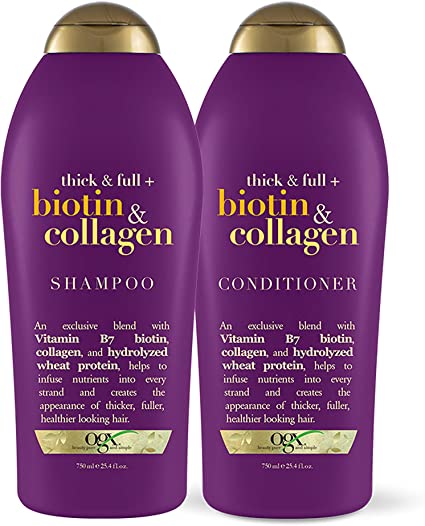 OGX Thick & Full   Biotin & Collagen Shampoo & conditioner, 25.4 Ounce (Set Of 2)