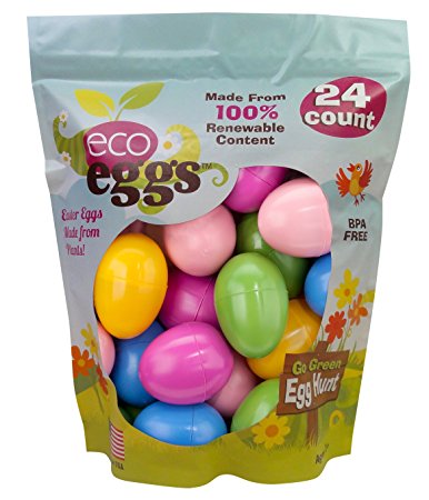 Plastic Easter Eggs - Eco Eggs Easter Eggs - 24 Count