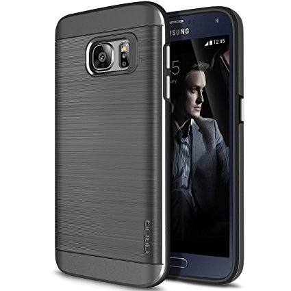 Galaxy S7 Case, OBLIQ [Slim Meta][Titanium Space Gray] Slim Fit Premium Dual Layer Protection Case with Metallic Brush Finish Back with Shock Absorbing TPU Inner Layer for Samsung Galaxy S7