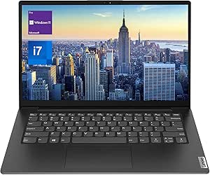 Lenovo V14 Gen 3 Business Laptop, 14" FHD Display, i7-1255U, 24GB RAM, 1TB SSD, Wi-Fi 6, Bluetooth, HDMI, RJ-45, Webcam, Windows 11 Pro, Black