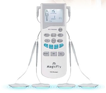 Magicfly Tens Electronic Pulse Massager Muscle Stimulator Electrotherapy Pain Management FDA approved Pain Relief for Shoulder Back Arm Etc