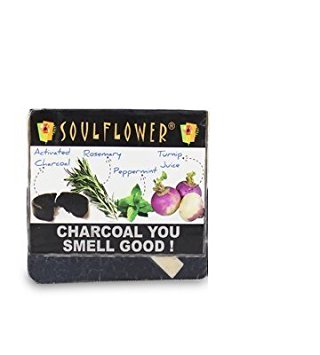 Soulflower Charcoal You Smell Good Soap, 150g