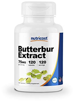 Nutricost Butterbur Extract Capsules (75mg) 120 Capsules - Gluten Free and Non-GMO