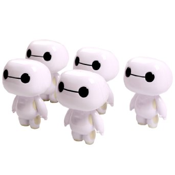 Cartoon Power Bank 12000 mAh Cute Big Hero 6 Baymax Power Charger Emergency Power Station Dual USB Ports External Battery Backup for All Apple iPhone iPad iTouch Samsung S5 S6 LG G5 G6 (White)