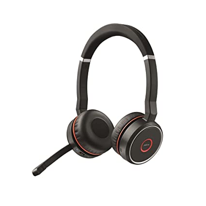 Jabra EVOLVE 75 UC Stereo BT 4:0 HD voice Headphones with link 370