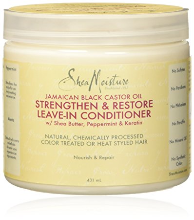 Shea Moisture Jamaican Black Castor Oil Strengthen/Grow and Restore Leave in Conditioner, 431 ml