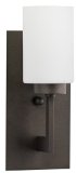 Linea di Liara Brio Bronze One-Light Wall Sconce Lamp with Frosted Glass Shade LL-WL151-DB