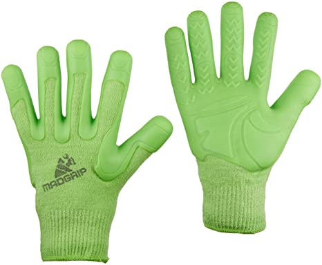 Mad Grip F100 Pro Palm Lawn and Garden Gloves, X-Small, Green