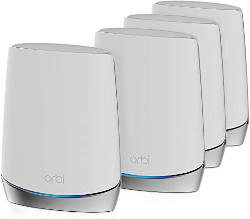 NETGEAR Orbi Whole Home Tri-Band Mesh WiFi 6 System (RBK754) – Router with 3 Satellite Extenders | Coverage up to 10,000 sq. ft. and 40  Devices | AX4200 (Up to 4.2Gbps)