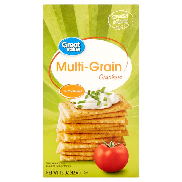 Great Value Multi-Grain Crackers, 15 Oz.