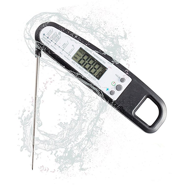 Cooking Thermometer,Digital Instant Read Thermometer with Long Probe,LCD Screen,Anti-Corrosion, Best for Food, Meat,wine, Grill, BBQ, Milk