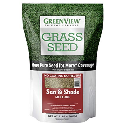 GreenView 2829336 Fairway Formula Grass Seed Sun & Shade Mixture, 3 lb