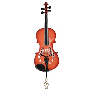 Giftgarden Violin Gifts Wall Clock Decor for Music Enthusiast Gifts, Violin Player Gift