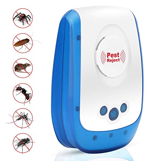 Pest Control Ultrasonic Pest Repellent, Electronic Mouse Repellent Plug in Pest Reject Repeller for Mice, Bugs, Spiders, Roaches, Flies, Ants- Human and Pet Safe