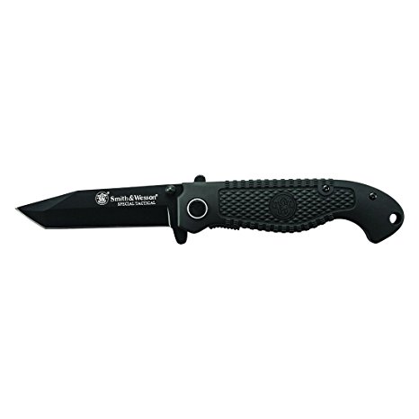 Smith & Wesson CKTACBCP Black Tanto Tactical Coated Knife