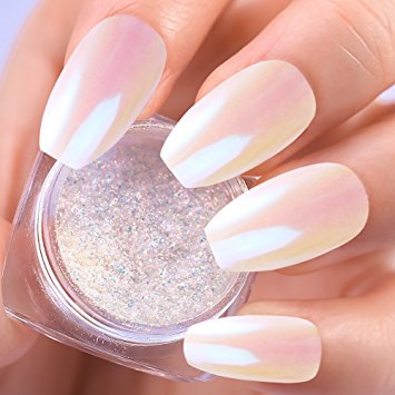 PrettyDiva Unicorn Mermaid Chrome Nail Powder Iridescent Aurora Opal Powder Pigment (14)